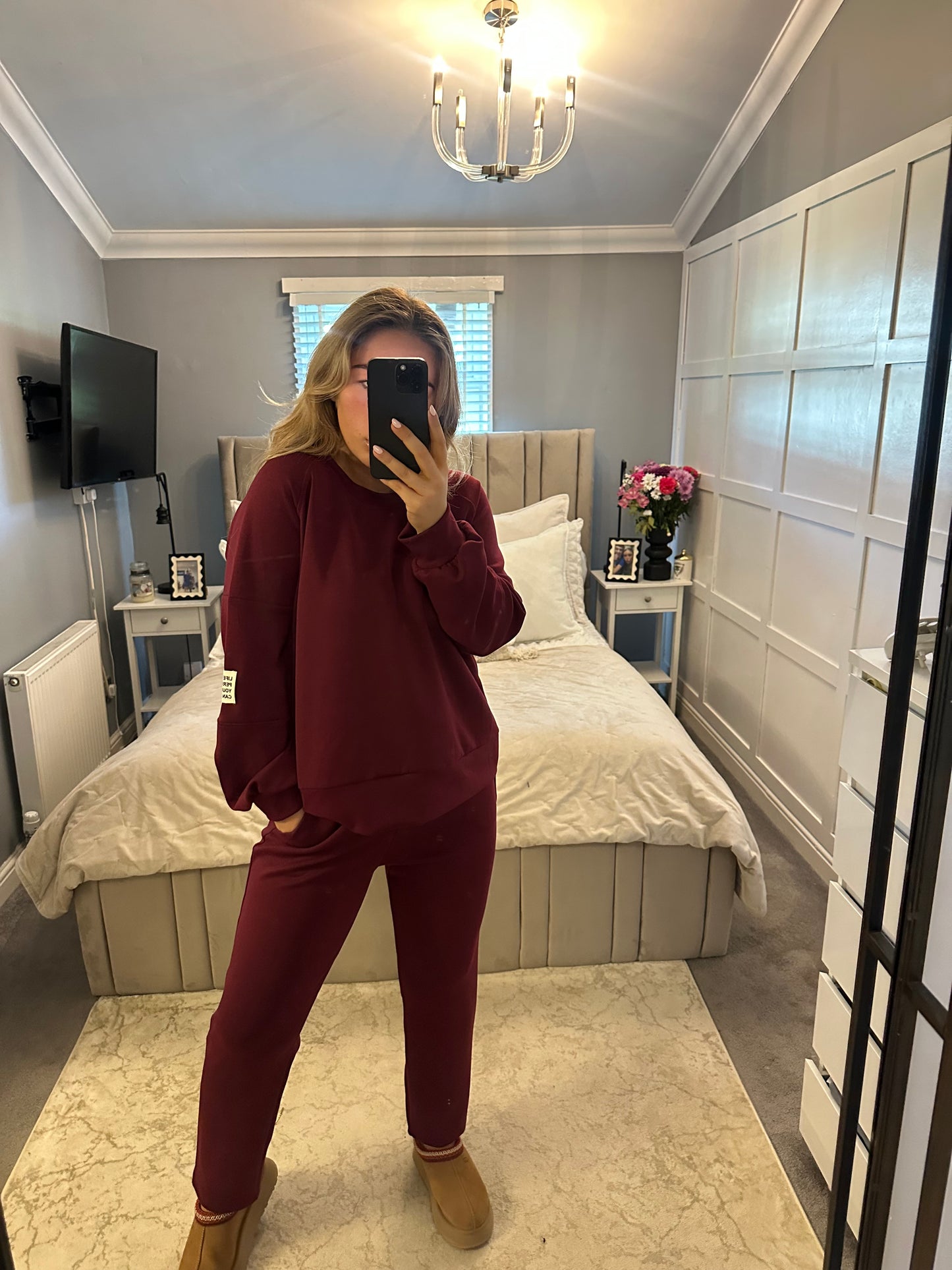 Life might not be perfect long sleeve set