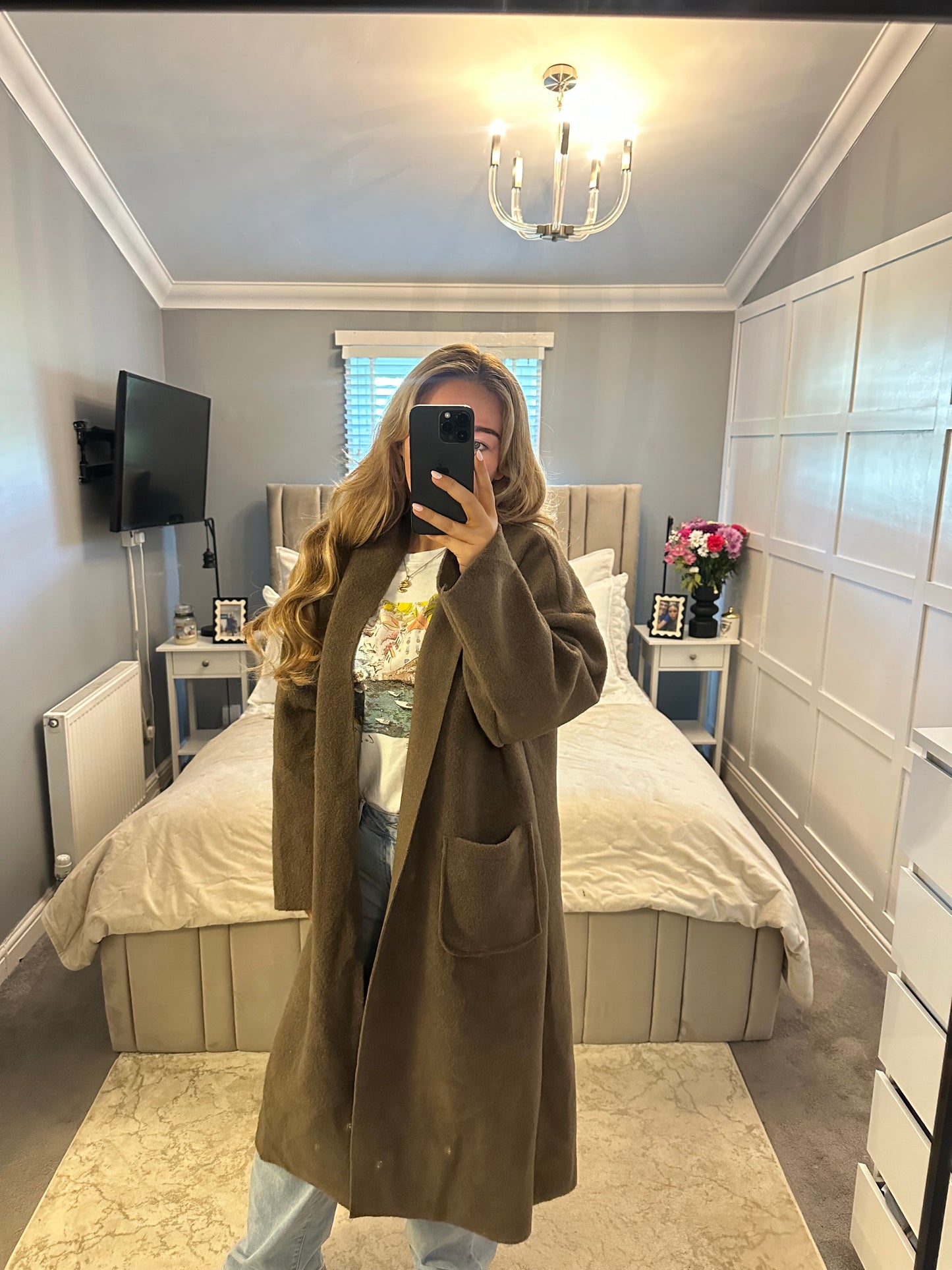 Harriet long sleeve light weight trench