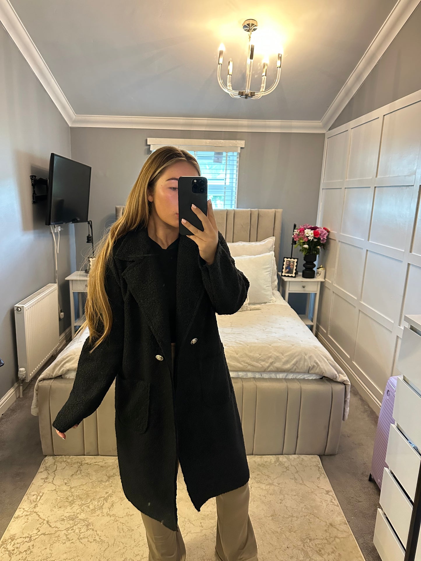Teddy trench coat
