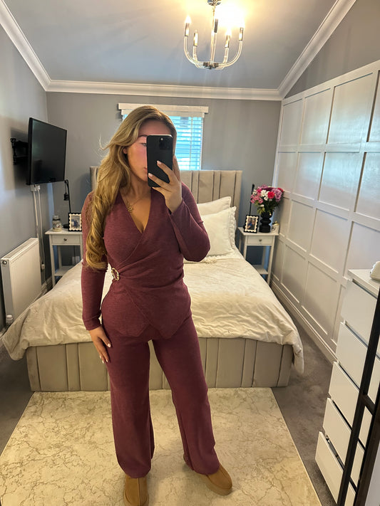 Nayla long sleeve wrap set