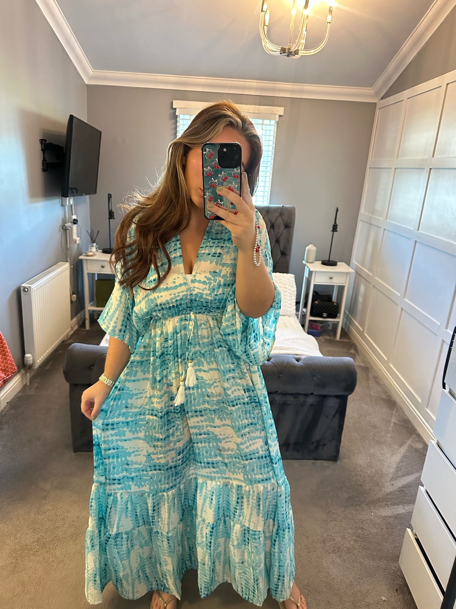 Patterned maxi dress