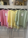 Cotton lace t-shirt