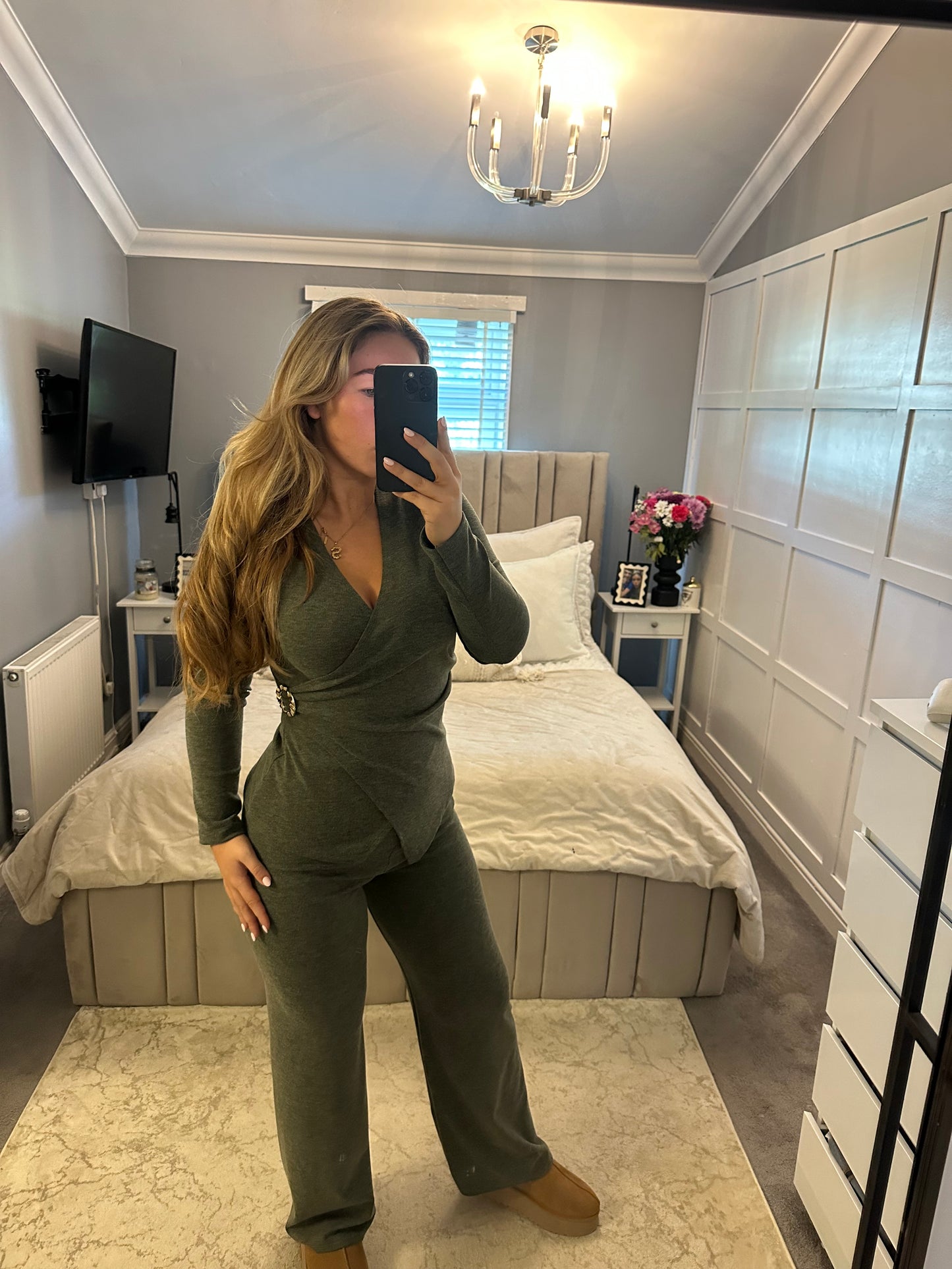 Nayla long sleeve wrap set