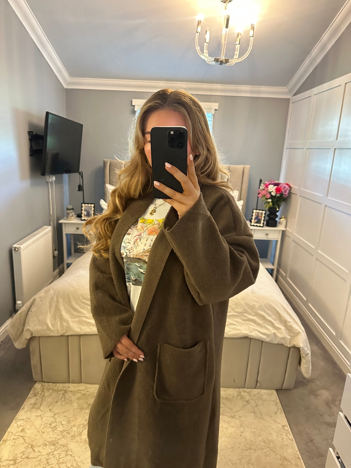 Harriet long sleeve light weight trench
