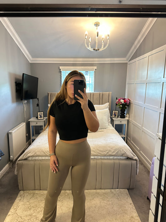 Ruby cotton slinky flares