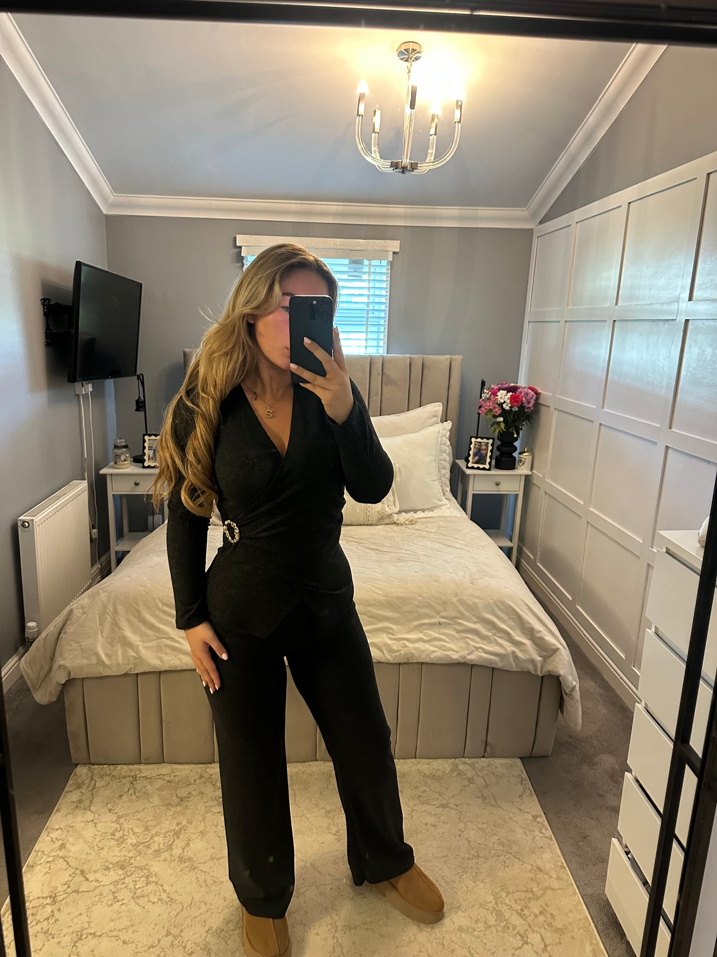 Nayla long sleeve wrap set